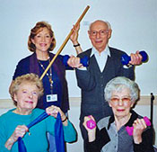 Exercise Classes, part of Activities at Foothill Village, Senior Retirement Home